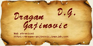 Dragan Gajinović vizit kartica